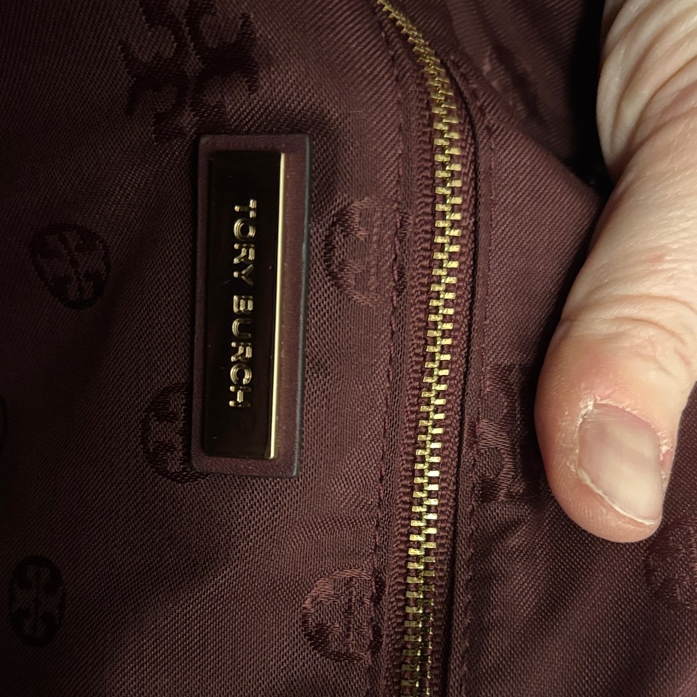 Tory Burch Suede Quilted Crossbody Bag - Picture 11 of 13